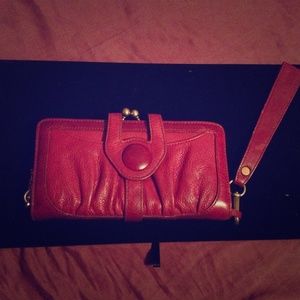 Designer Lock heart Leather Wallet